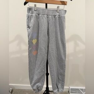 Pact Gray Joggers with Heart Design